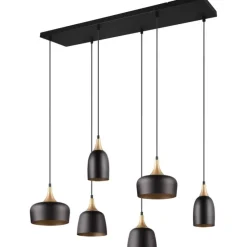 Trendhopper Hanglamp Chiraz mat zwart Excl. 6x E27 4,9W^ Hanglampen