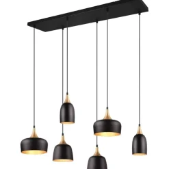 Trendhopper Hanglamp Chiraz mat zwart Excl. 6x E27 4,9W^ Hanglampen