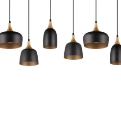 Trendhopper Hanglamp Chiraz mat zwart Excl. 6x E27 4,9W^ Hanglampen