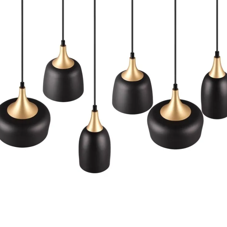 Trendhopper Hanglamp Chiraz mat zwart Excl. 6x E27 4,9W^ Hanglampen