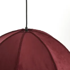 Trendhopper Hanglamp Malagia Velvet Bordeaux 60cm^ Hanglampen