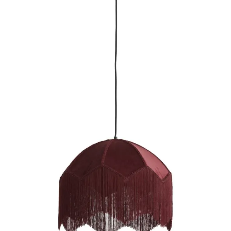 Trendhopper Hanglamp Malagia Velvet Bordeaux 40cm^ Hanglampen