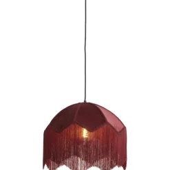 Trendhopper Hanglamp Malagia Velvet Bordeaux 40cm^ Hanglampen