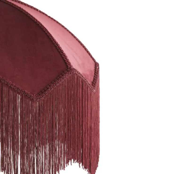 Trendhopper Hanglamp Malagia Velvet Bordeaux 40cm^ Hanglampen
