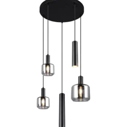 Trendhopper Hanglamp Metaro 5 lichts rond^ Hanglampen