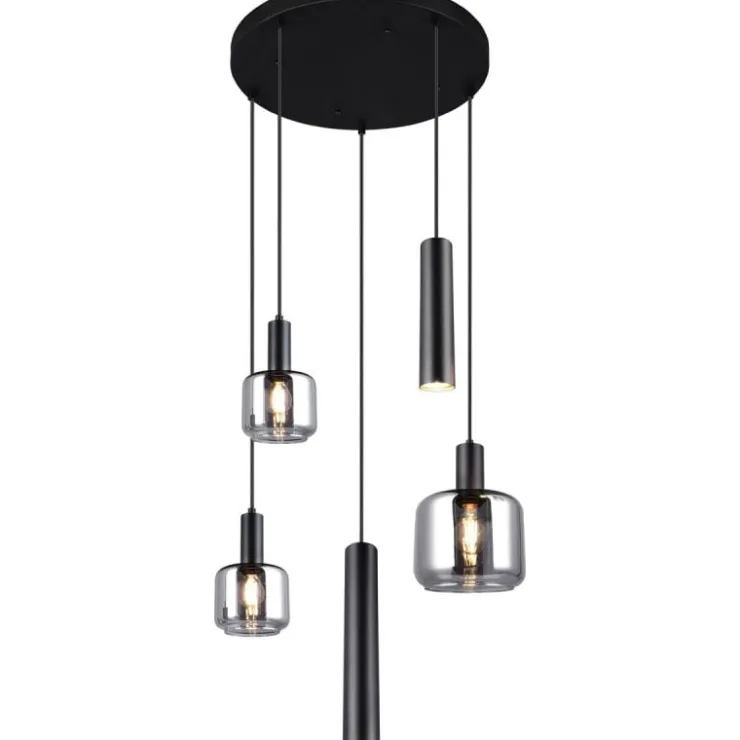 Trendhopper Hanglamp Metaro 5 lichts rond^ Hanglampen