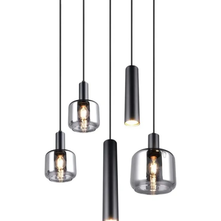 Trendhopper Hanglamp Metaro 5 lichts rond^ Hanglampen