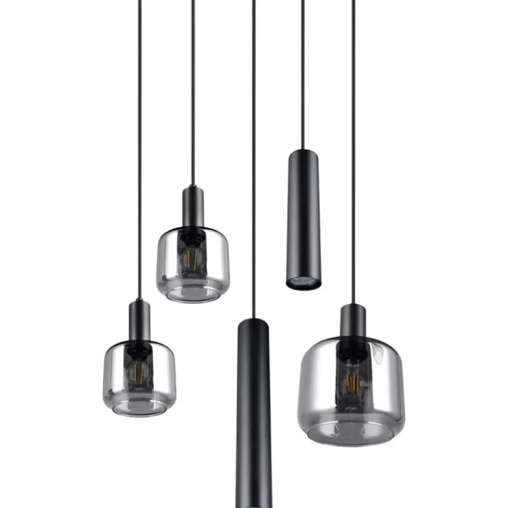 Trendhopper Hanglamp Metaro 5 lichts rond^ Hanglampen