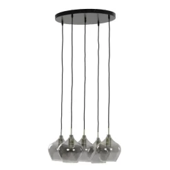 Trendhopper Hanglamp Rolf 5-lichts rond^ Hanglampen