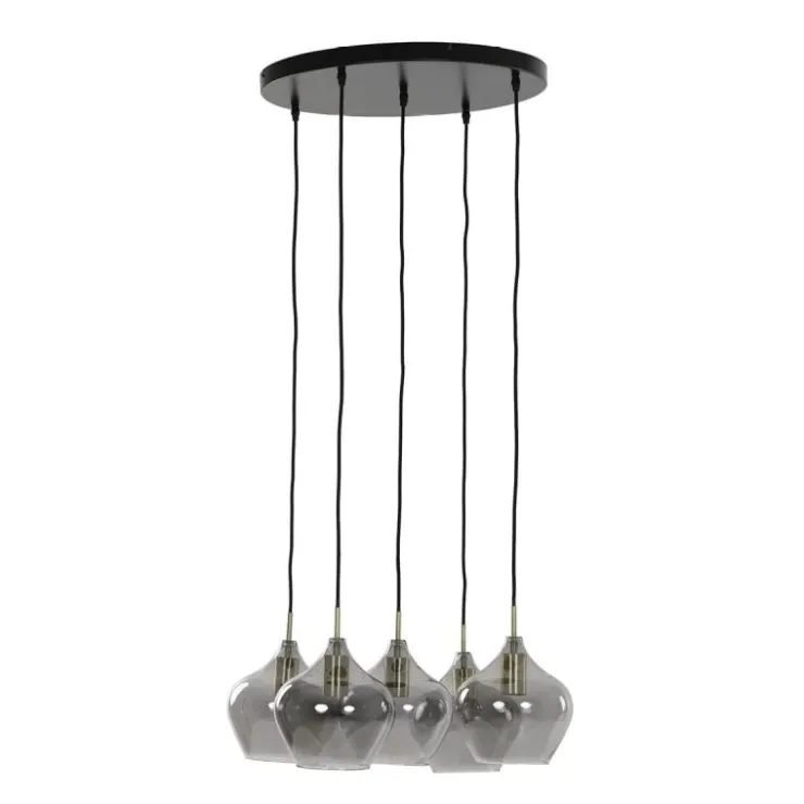 Trendhopper Hanglamp Rolf 5-lichts rond^ Hanglampen