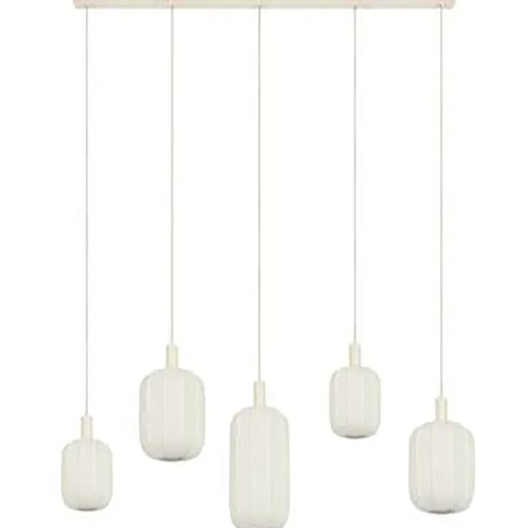 Trendhopper Hanglamp Tulsa 5-lichts Creme^ Hanglampen