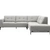 Trendhopper Hoekbank Viborg Nero Lightgrey rechts^ Hoekbanken