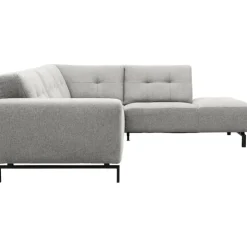 Trendhopper Hoekbank Viborg Nero Lightgrey rechts^ Hoekbanken