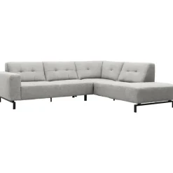 Trendhopper Hoekbank Viborg Nero Lightgrey rechts^ Hoekbanken