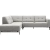 Trendhopper Hoekbank Viborg Nero Lightgrey links^ Hoekbanken