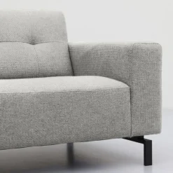 Trendhopper Hoekbank Viborg Nero Lightgrey links^ Hoekbanken
