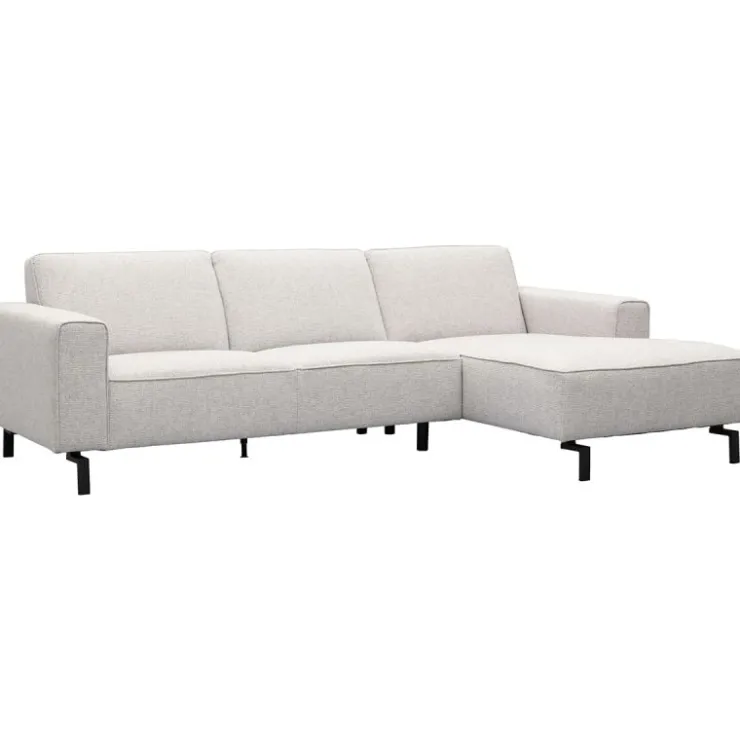 Trendhopper Hoekbank Vik Nero Lightgrey Rechts^ Hoekbanken