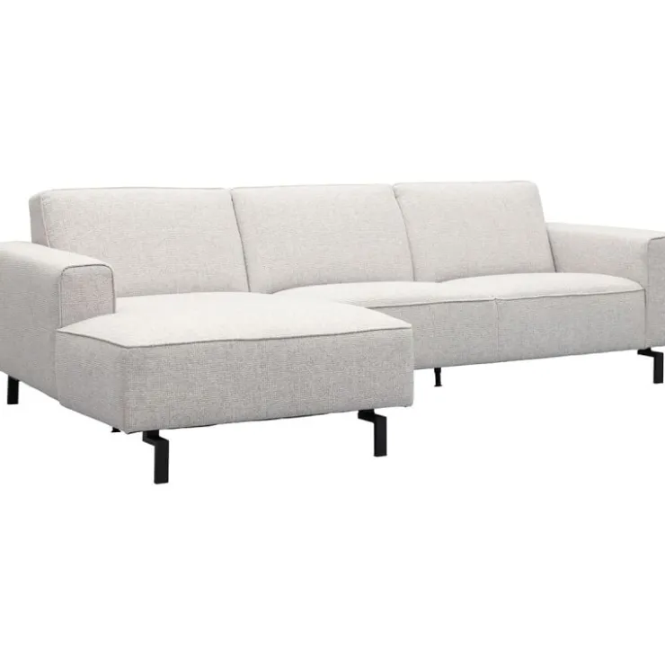 Trendhopper Hoekbank Vik Nero Lightgrey Links^ Hoekbanken