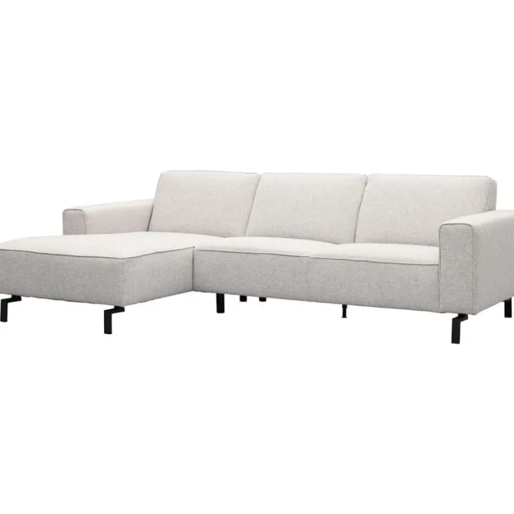 Trendhopper Hoekbank Vik Nero Lightgrey Links^ Hoekbanken