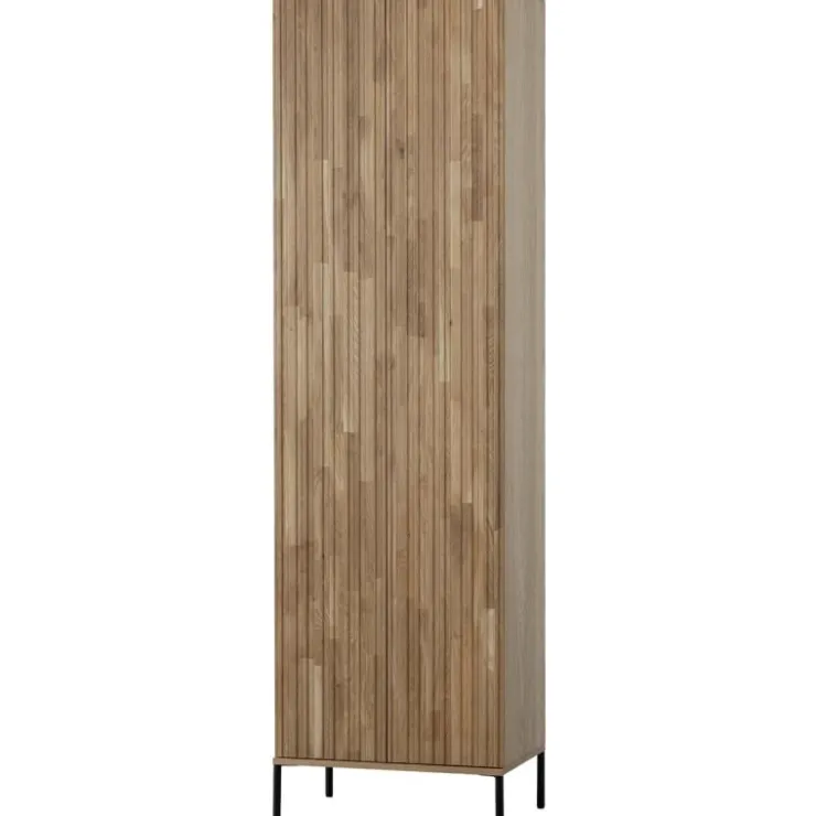 Trendhopper Hoge kast Gravure New Eiken Blanke lak^ Opbergkasten