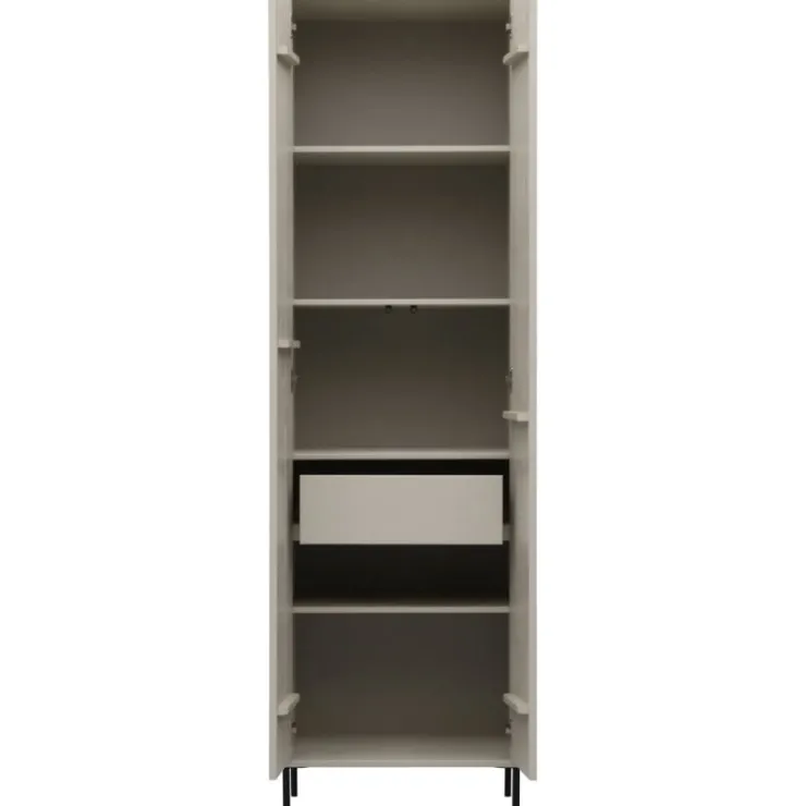 Trendhopper Hoge kast Gravure New Grenen Dust^ Opbergkasten