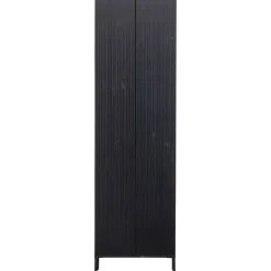 Trendhopper Hoge kast Gravure New Grenen Zwart^ Opbergkasten