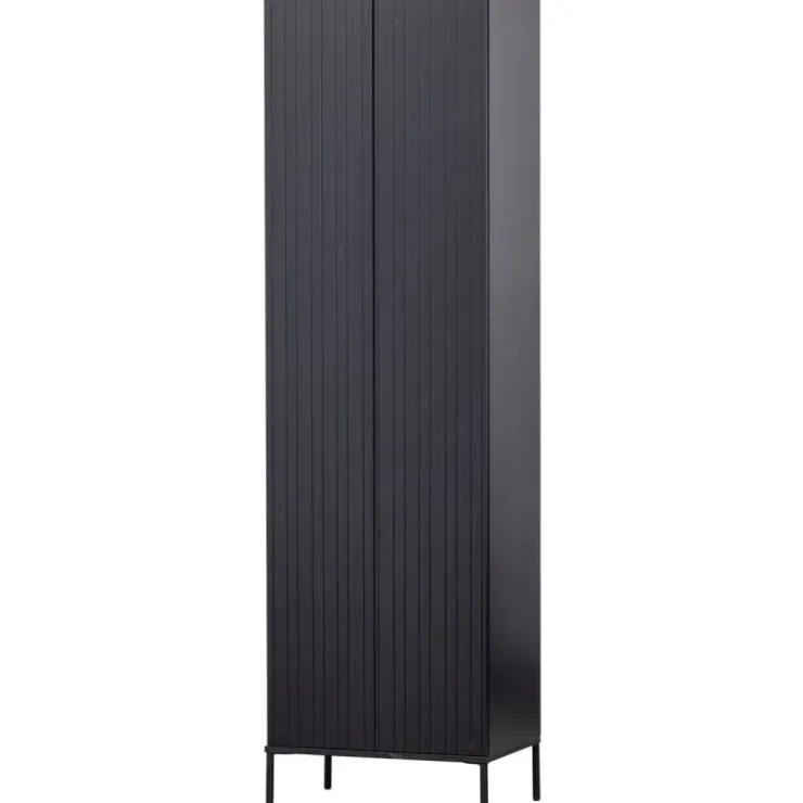 Trendhopper Hoge kast Gravure New Grenen Zwart^ Opbergkasten