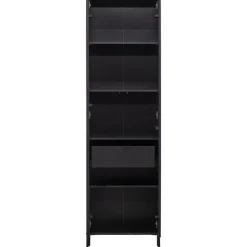 Trendhopper Hoge kast Gravure New Grenen Zwart^ Opbergkasten