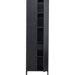 Trendhopper Hoge kast Gravure New Grenen Zwart^ Opbergkasten