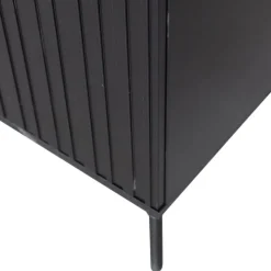 Trendhopper Hoge kast Gravure New Grenen Zwart^ Opbergkasten