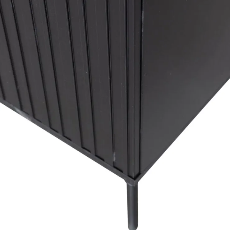 Trendhopper Hoge kast Gravure New Grenen Zwart^ Opbergkasten