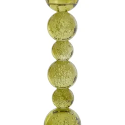 Trendhopper Kandelaar Itinga Glas Bubbel Olijfgroen 34 Cm^ Woonaccessoires