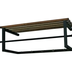 Trendhopper Kapstok Marco 5 haken zwart/eiken^ Halaccessoires