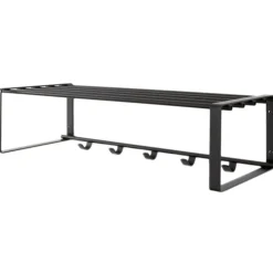 Trendhopper Kapstok Rex 2 zwart 70x19cm^ Halaccessoires
