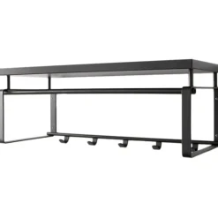 Trendhopper Kapstok Rex 3 zwart 70x28cm^ Halaccessoires