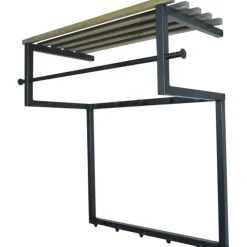 Trendhopper Kapstok Rizzoli 10 haken zwart/eiken^ Halaccessoires
