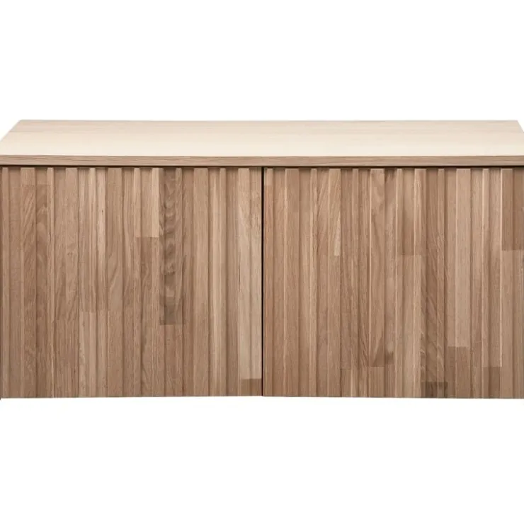 Trendhopper Kistbank Gravure New Eiken Blanke lak^ Ladekasten
