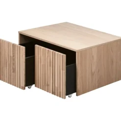 Trendhopper Kistbank Gravure New Eiken Blanke lak^ Ladekasten