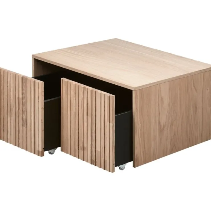 Trendhopper Kistbank Gravure New Eiken Blanke lak^ Ladekasten