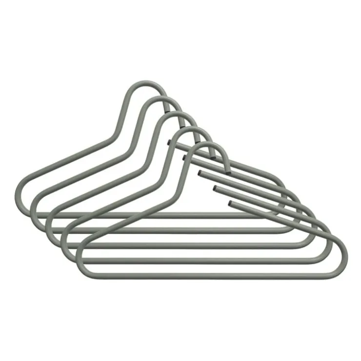 Trendhopper Kledinghanger Vicky Dusty Green set van 5^ Halaccessoires