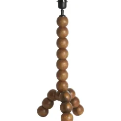 Trendhopper Lampvoet Vegio hout olie bruin 50 cm^ Lampenkappen & Voeten