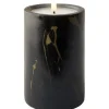 Trendhopper Ledkaars Marble zwart 16,5cm hoog^ Woonaccessoires