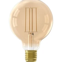 Trendhopper Lichtbron Globelamp 9,5 cm Recht Goud E27^ Lichtbronnen