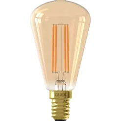 Trendhopper Lichtbron Rustieklamp Recht Goud E14^ Lichtbronnen