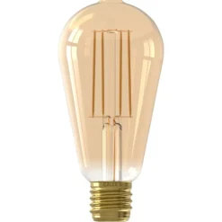 Trendhopper Lichtbron Rustieklamp Recht Goud E27^ Lichtbronnen