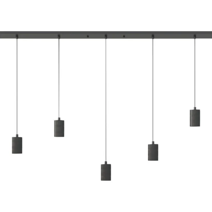 Trendhopper Pendel Retro 5-delig Zwart^ Hanglampen