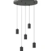 Trendhopper Pendel Retro rond 50cm Zwart^ Hanglampen
