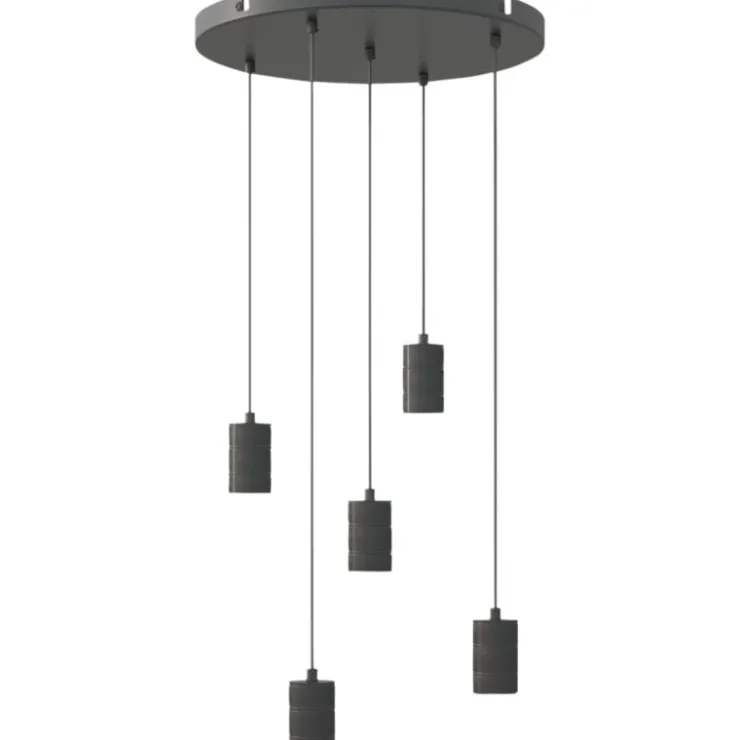 Trendhopper Pendel Retro rond 50cm Zwart^ Hanglampen