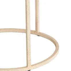 Trendhopper Salontafel Sadar Set van 2 Zand 65X38+75X42 Cm^ Salontafels|Bijzettafels