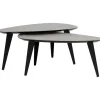 Trendhopper Salontafelset Luna Niervorm 95/95 cm^ Salontafels